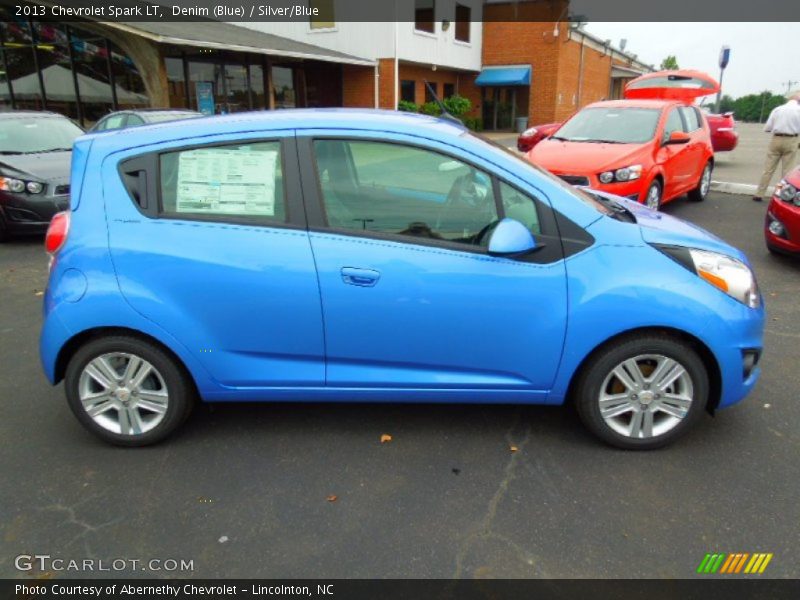 Denim (Blue) / Silver/Blue 2013 Chevrolet Spark LT