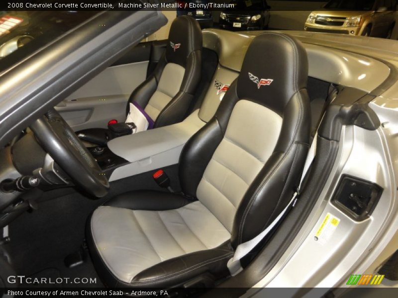 Machine Silver Metallic / Ebony/Titanium 2008 Chevrolet Corvette Convertible