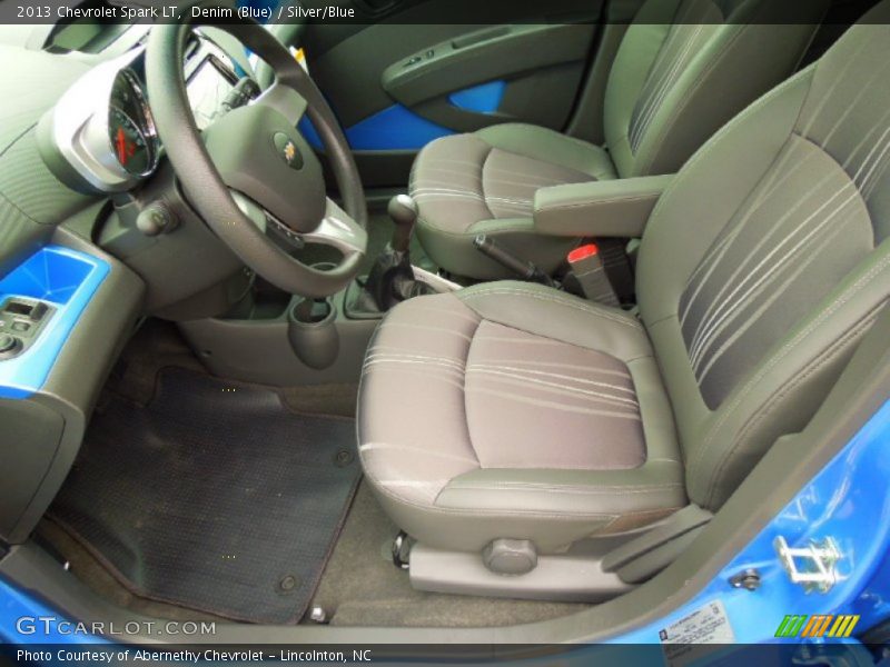  2013 Spark LT Silver/Blue Interior