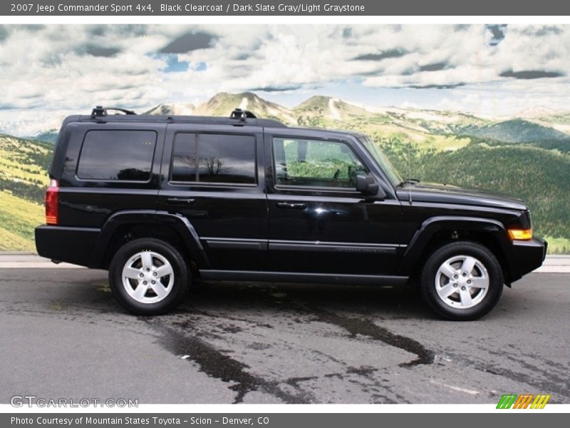 Black Clearcoat / Dark Slate Gray/Light Graystone 2007 Jeep Commander Sport 4x4