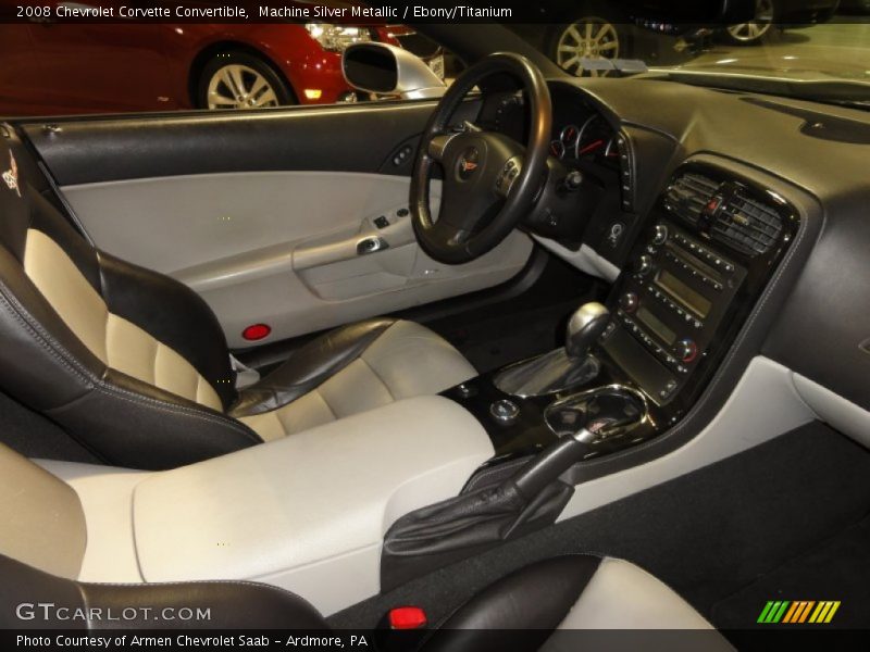 Machine Silver Metallic / Ebony/Titanium 2008 Chevrolet Corvette Convertible