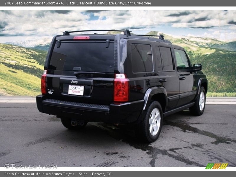 Black Clearcoat / Dark Slate Gray/Light Graystone 2007 Jeep Commander Sport 4x4