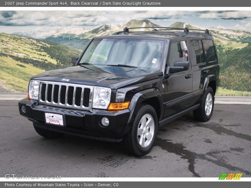 Black Clearcoat / Dark Slate Gray/Light Graystone 2007 Jeep Commander Sport 4x4