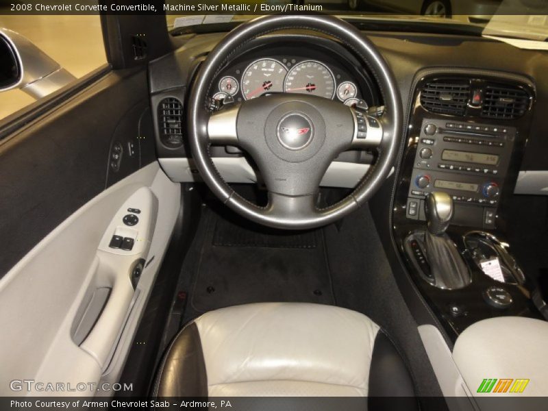 Machine Silver Metallic / Ebony/Titanium 2008 Chevrolet Corvette Convertible