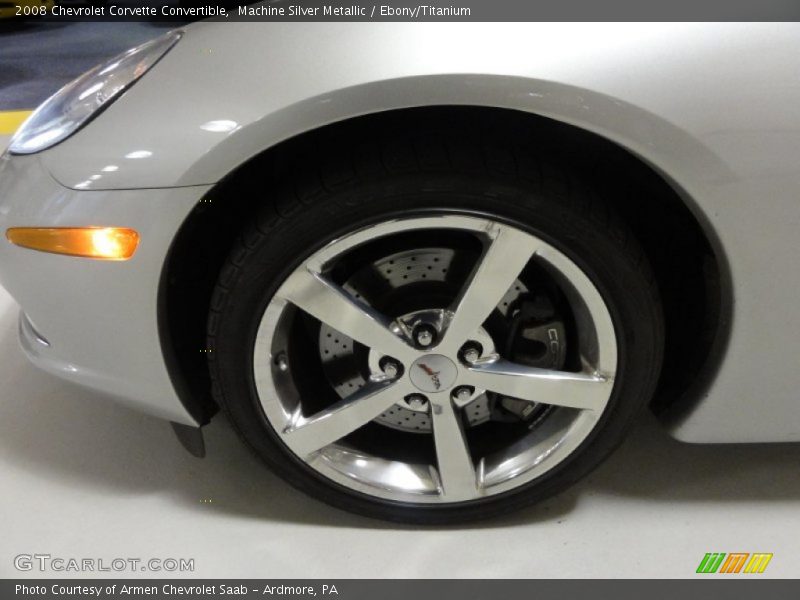 Machine Silver Metallic / Ebony/Titanium 2008 Chevrolet Corvette Convertible