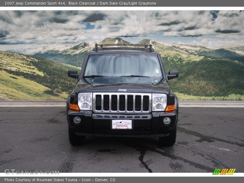 Black Clearcoat / Dark Slate Gray/Light Graystone 2007 Jeep Commander Sport 4x4