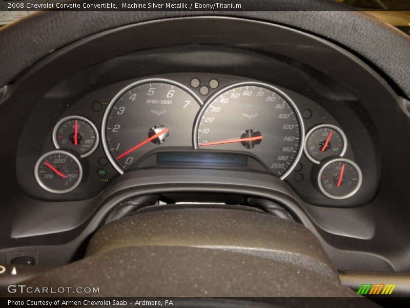 Machine Silver Metallic / Ebony/Titanium 2008 Chevrolet Corvette Convertible