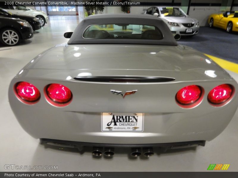 Machine Silver Metallic / Ebony/Titanium 2008 Chevrolet Corvette Convertible