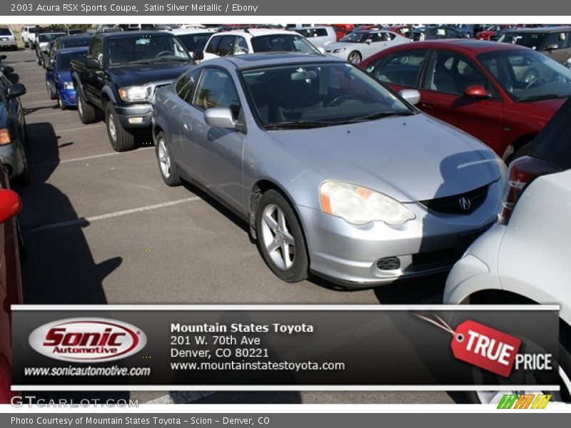 Satin Silver Metallic / Ebony 2003 Acura RSX Sports Coupe