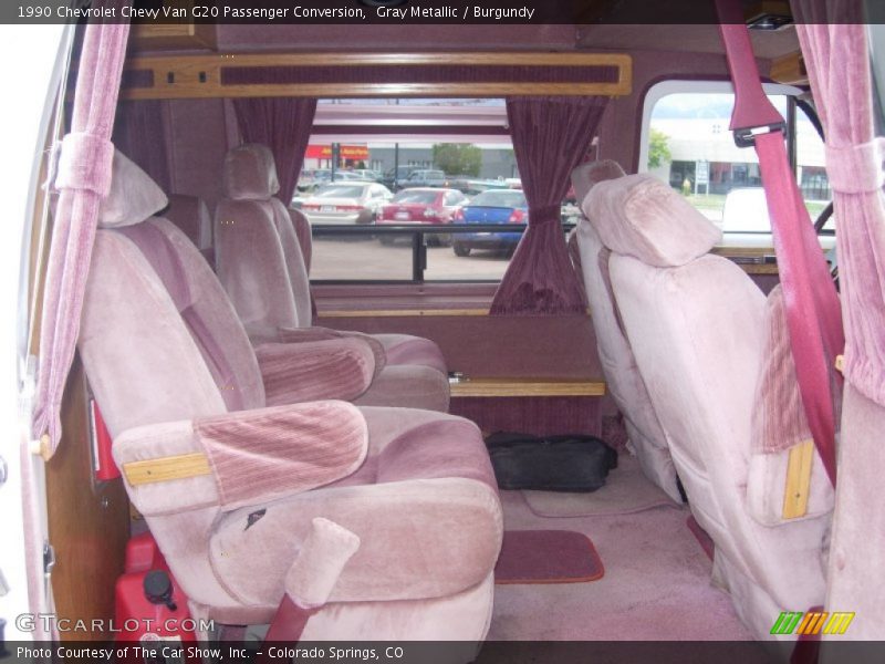 Gray Metallic / Burgundy 1990 Chevrolet Chevy Van G20 Passenger Conversion