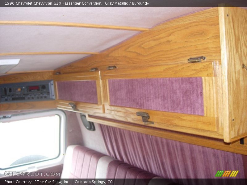 Gray Metallic / Burgundy 1990 Chevrolet Chevy Van G20 Passenger Conversion