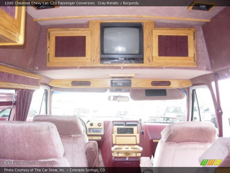 Gray Metallic / Burgundy 1990 Chevrolet Chevy Van G20 Passenger Conversion