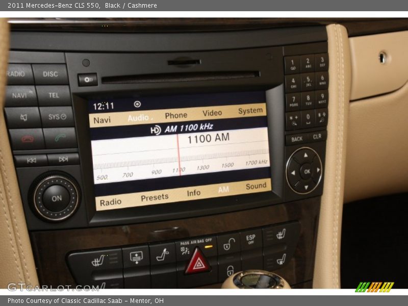 Black / Cashmere 2011 Mercedes-Benz CLS 550
