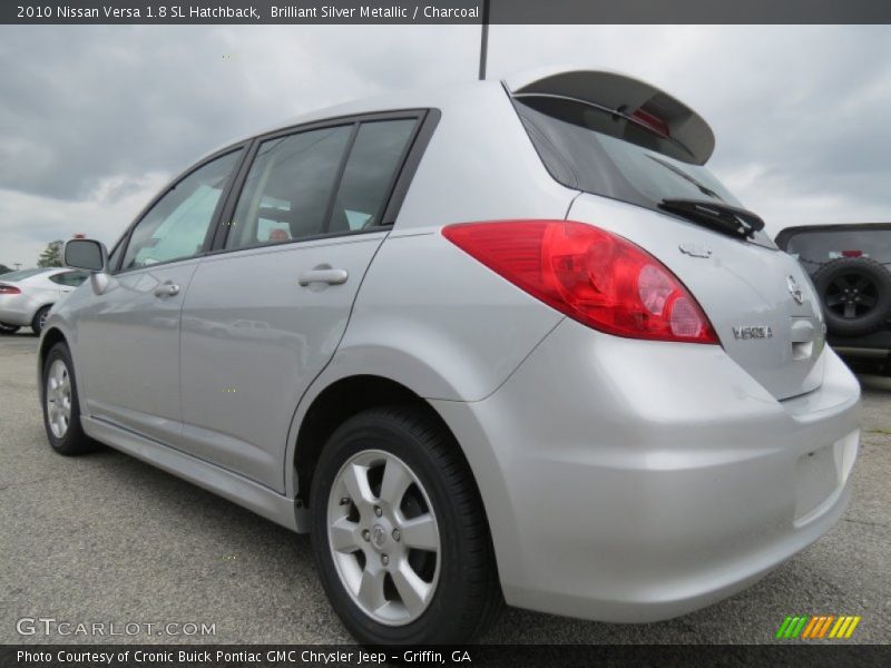 Brilliant Silver Metallic / Charcoal 2010 Nissan Versa 1.8 SL Hatchback