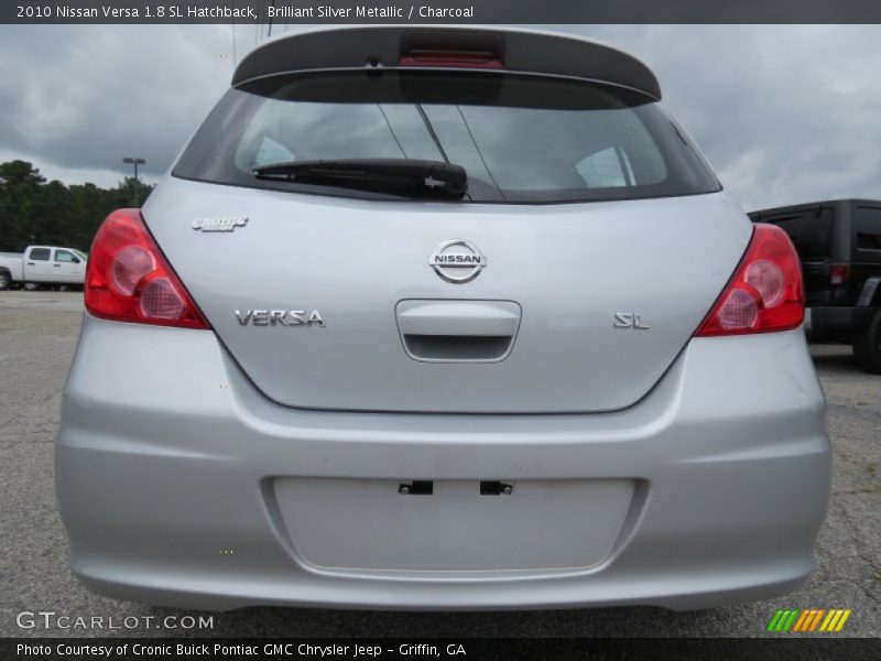 Brilliant Silver Metallic / Charcoal 2010 Nissan Versa 1.8 SL Hatchback