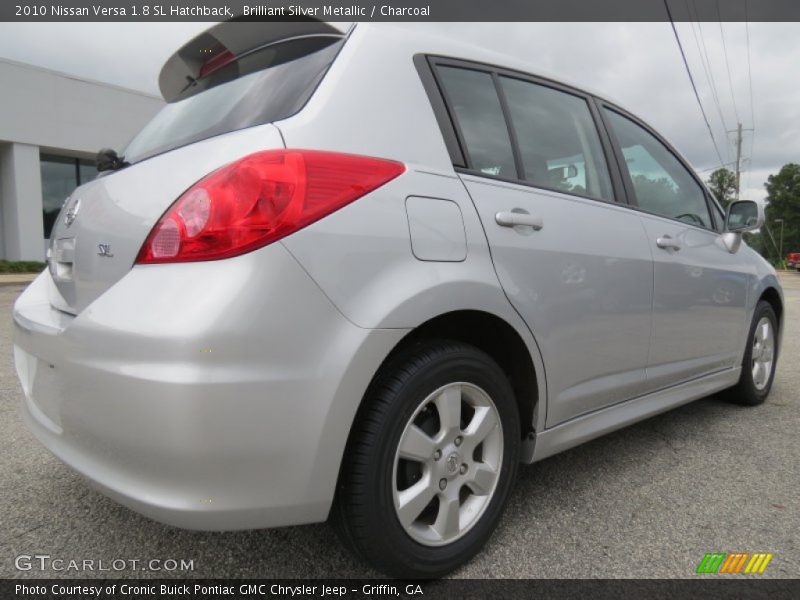 Brilliant Silver Metallic / Charcoal 2010 Nissan Versa 1.8 SL Hatchback