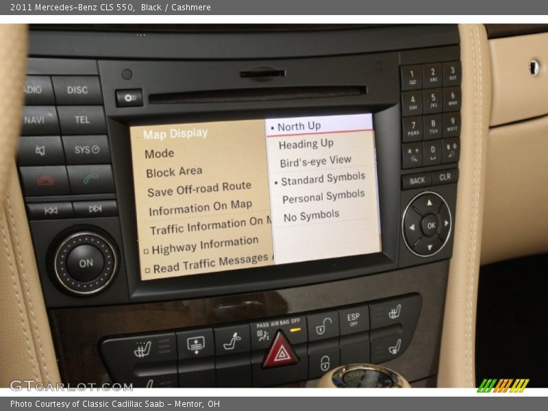 Navigation of 2011 CLS 550