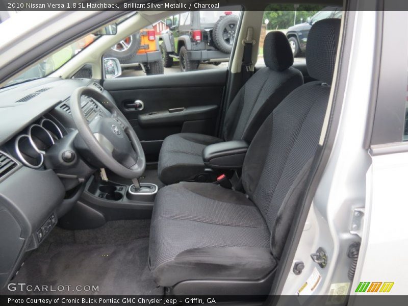 Brilliant Silver Metallic / Charcoal 2010 Nissan Versa 1.8 SL Hatchback