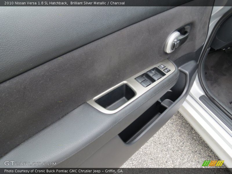 Brilliant Silver Metallic / Charcoal 2010 Nissan Versa 1.8 SL Hatchback