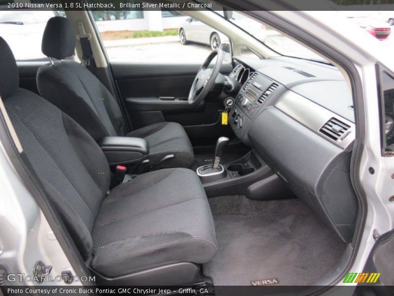 Brilliant Silver Metallic / Charcoal 2010 Nissan Versa 1.8 SL Hatchback