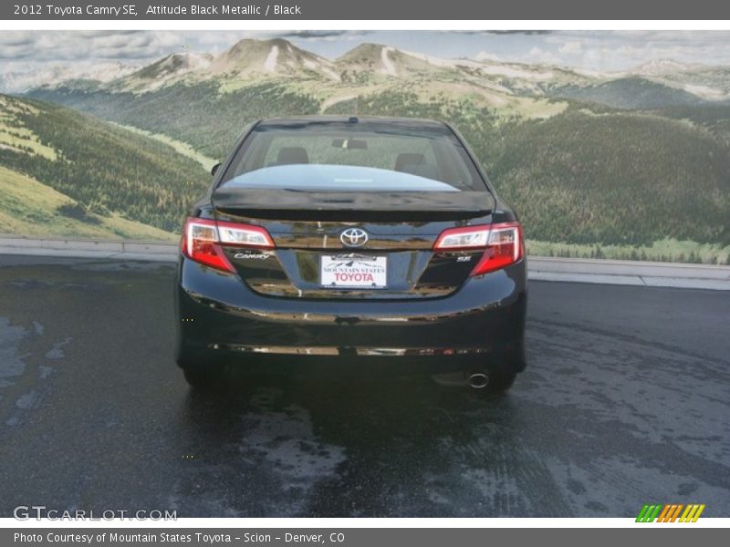 Attitude Black Metallic / Black 2012 Toyota Camry SE