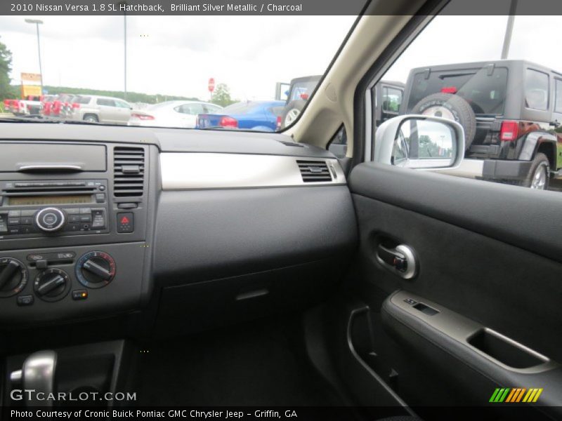 Brilliant Silver Metallic / Charcoal 2010 Nissan Versa 1.8 SL Hatchback