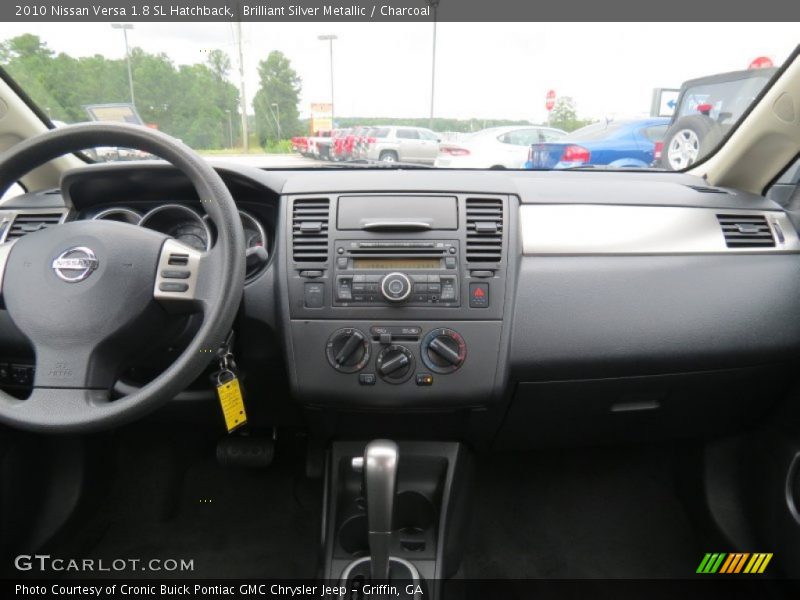Brilliant Silver Metallic / Charcoal 2010 Nissan Versa 1.8 SL Hatchback