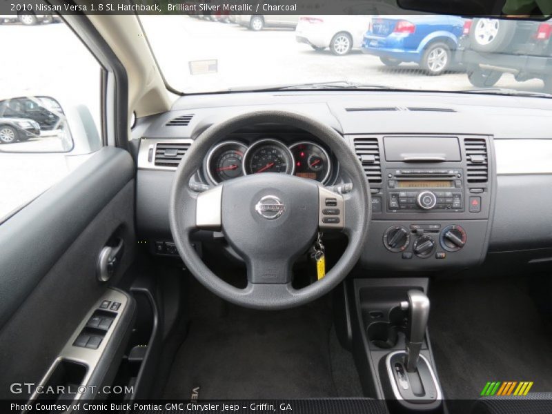 Brilliant Silver Metallic / Charcoal 2010 Nissan Versa 1.8 SL Hatchback