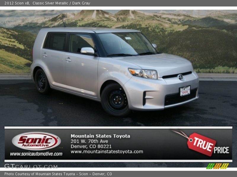 Classic Silver Metallic / Dark Gray 2012 Scion xB