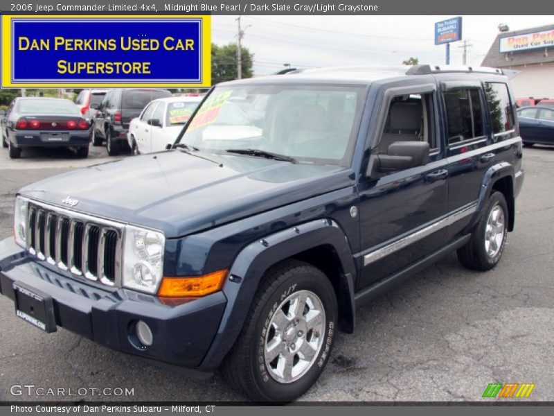 Midnight Blue Pearl / Dark Slate Gray/Light Graystone 2006 Jeep Commander Limited 4x4