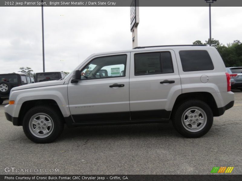 Bright Silver Metallic / Dark Slate Gray 2012 Jeep Patriot Sport