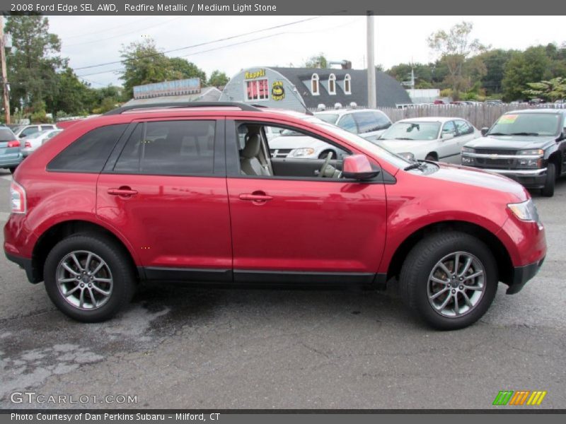 Redfire Metallic / Medium Light Stone 2008 Ford Edge SEL AWD