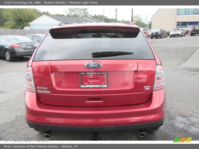 Redfire Metallic / Medium Light Stone 2008 Ford Edge SEL AWD