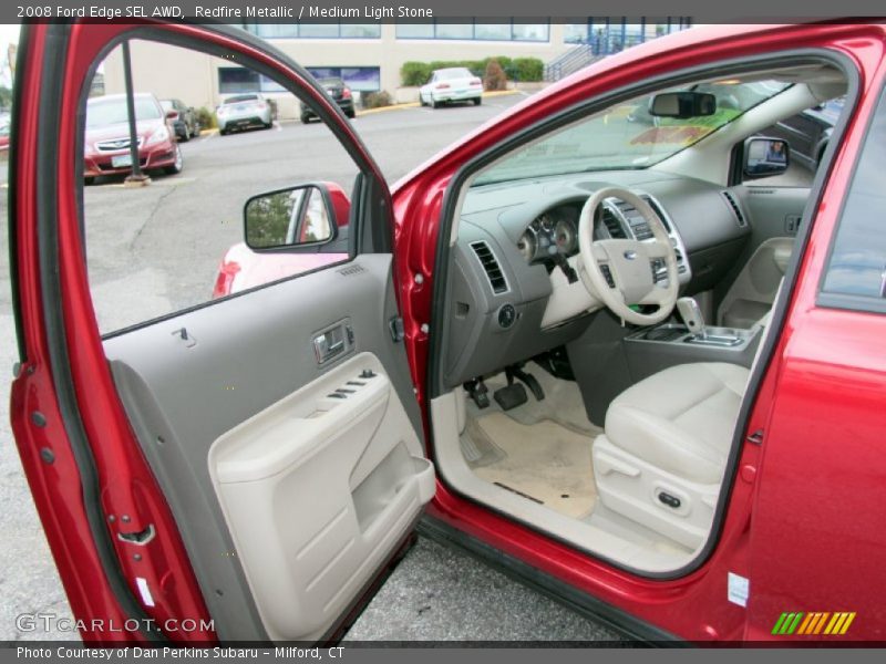 Redfire Metallic / Medium Light Stone 2008 Ford Edge SEL AWD