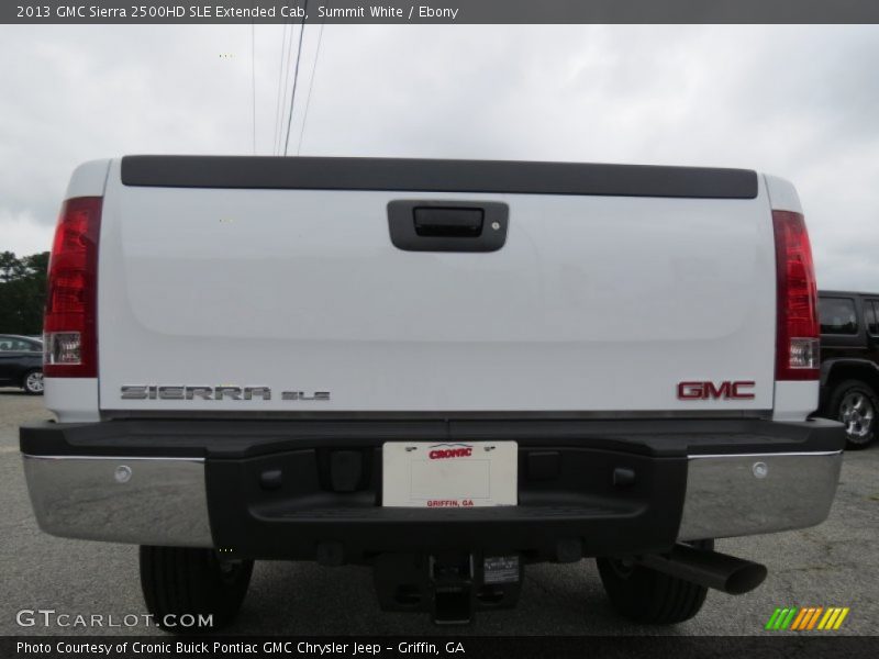 Summit White / Ebony 2013 GMC Sierra 2500HD SLE Extended Cab