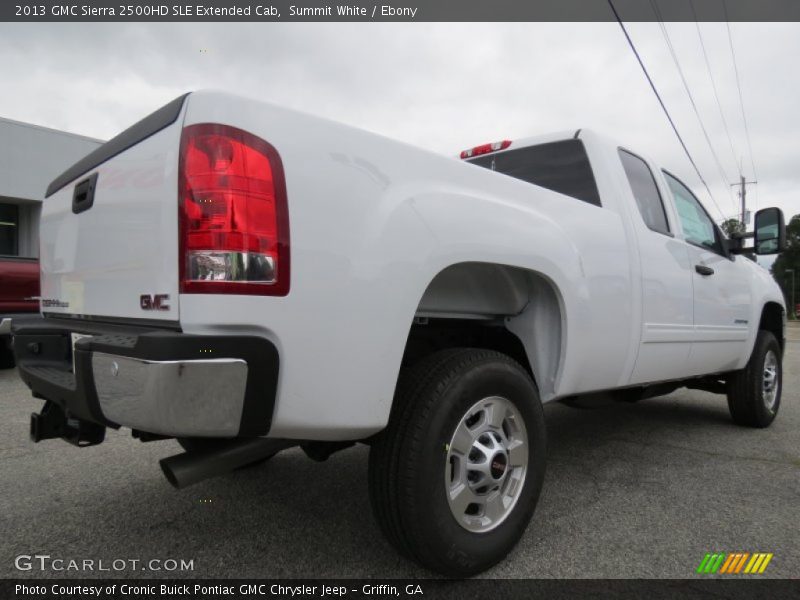 Summit White / Ebony 2013 GMC Sierra 2500HD SLE Extended Cab