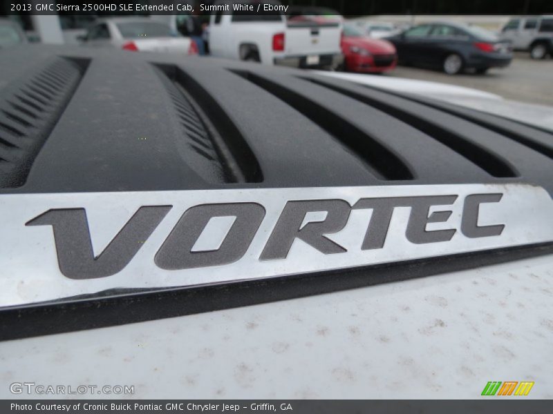 Summit White / Ebony 2013 GMC Sierra 2500HD SLE Extended Cab