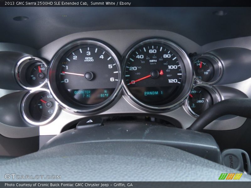  2013 Sierra 2500HD SLE Extended Cab SLE Extended Cab Gauges