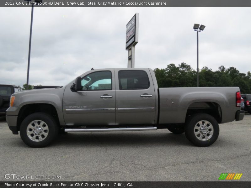 Steel Gray Metallic / Cocoa/Light Cashmere 2013 GMC Sierra 2500HD Denali Crew Cab