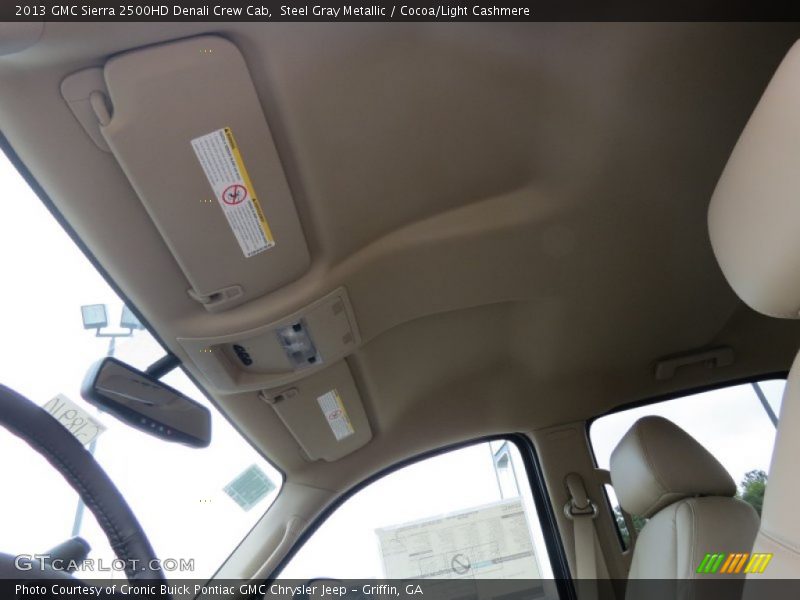 Steel Gray Metallic / Cocoa/Light Cashmere 2013 GMC Sierra 2500HD Denali Crew Cab