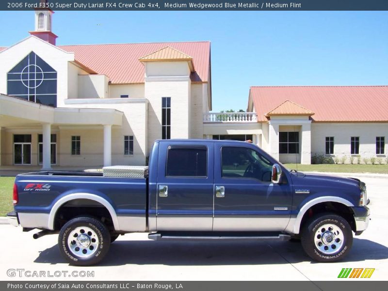 Medium Wedgewood Blue Metallic / Medium Flint 2006 Ford F350 Super Duty Lariat FX4 Crew Cab 4x4