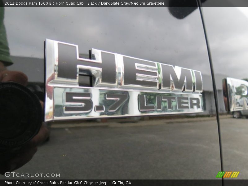 Black / Dark Slate Gray/Medium Graystone 2012 Dodge Ram 1500 Big Horn Quad Cab