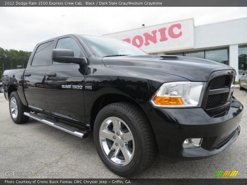 Black / Dark Slate Gray/Medium Graystone 2012 Dodge Ram 1500 Express Crew Cab