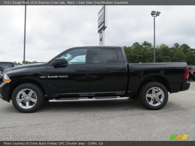 Black / Dark Slate Gray/Medium Graystone 2012 Dodge Ram 1500 Express Crew Cab