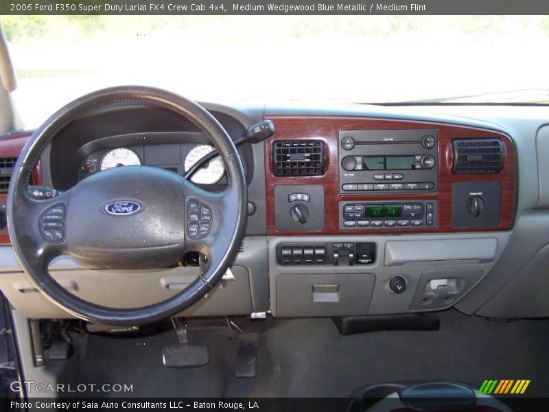 Medium Wedgewood Blue Metallic / Medium Flint 2006 Ford F350 Super Duty Lariat FX4 Crew Cab 4x4