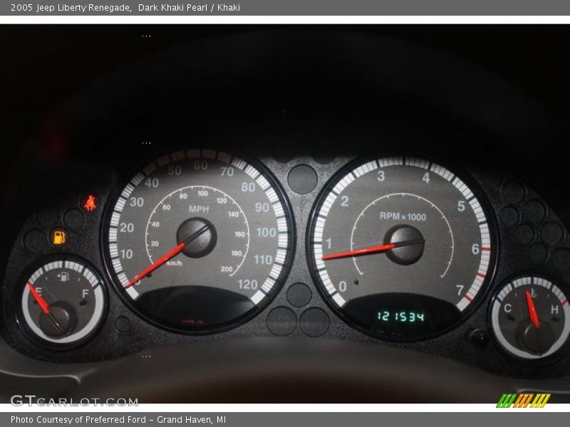 Dark Khaki Pearl / Khaki 2005 Jeep Liberty Renegade