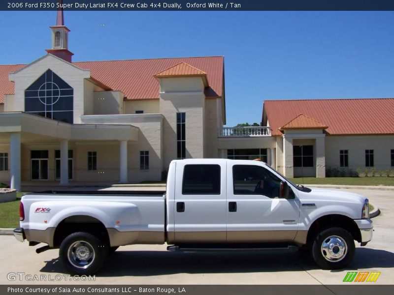 Oxford White / Tan 2006 Ford F350 Super Duty Lariat FX4 Crew Cab 4x4 Dually