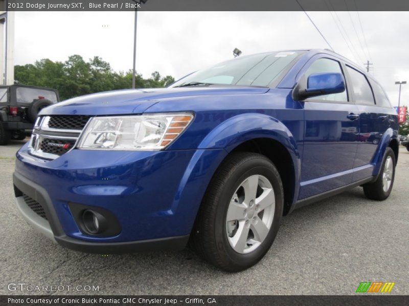 Blue Pearl / Black 2012 Dodge Journey SXT