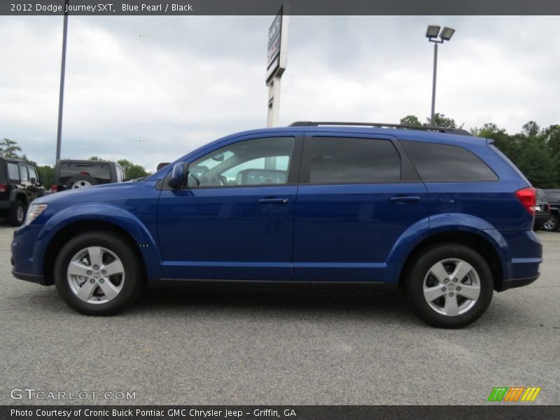 Blue Pearl / Black 2012 Dodge Journey SXT