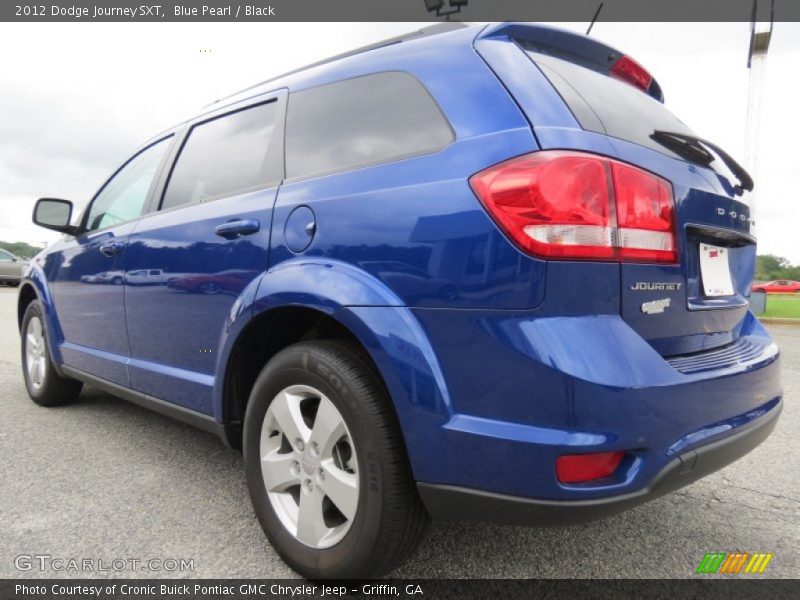 Blue Pearl / Black 2012 Dodge Journey SXT